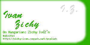 ivan zichy business card